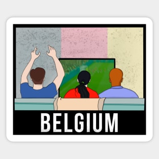 Belgium Fans Sticker